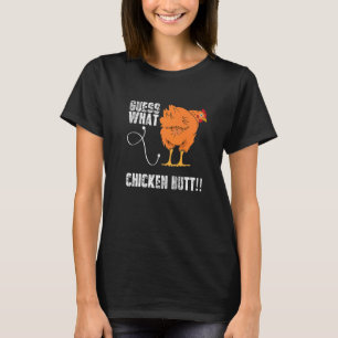Camiseta Adivinhe O Que Bunda De Frango Frango Meme Sarcás