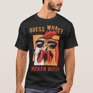 Camiseta Adivinhe O Que Bunda De Frango  Humor De PaisIrmão