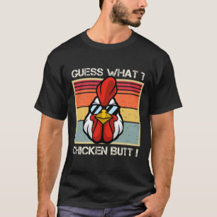 Camiseta Adivinhe O Que Bunda De Frango Humor Retrô Engraça