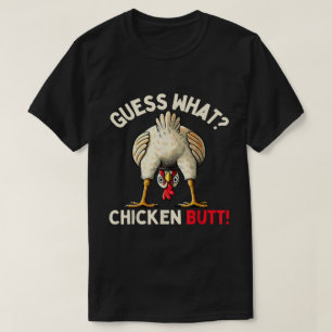 Camiseta Adivinhe O Que Bunda De Frango Meme Engraçado