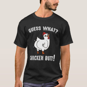 Camiseta Adivinhe o que bunda de galinha Animal Bufos de ga