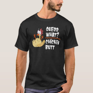 Camiseta Adivinhe O Que Bunda De Galinha Animal De Fazenda