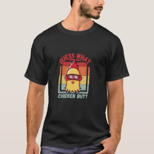 Camiseta Adivinhe o que Bunda de galinha! Diversão