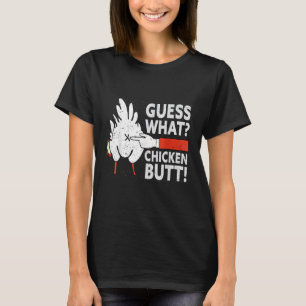 Camiseta Adivinhe O Que Bunda De Galinha Diversão Piadas Fa