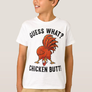 Camiseta Adivinhe O Que Bunda De Galinha Galo Engraçado