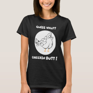 Camiseta Adivinhe O Que Bunda De Galinha Humor Brincando Fa