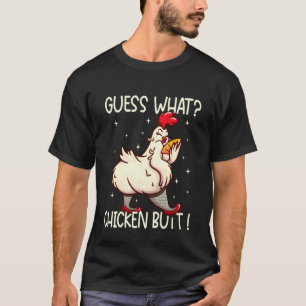 Camiseta Adivinhe O Que Bunda de Galinha, Humor Engraçado e