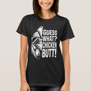 Camiseta Adivinhe O Que Bunda De Galinha Meme Engraçado De