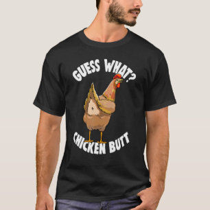 Camiseta Adivinhe O Que Bunda De Galinha Mulheres Retro Ama