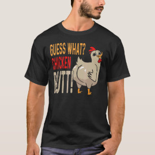 Camiseta Adivinhe O Que Bunda De Galinha Pai Irmãos Amigos