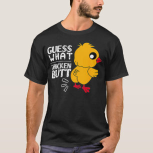 Camiseta Adivinhe O Que Bunda De Galinha Para Fazenda De Ov