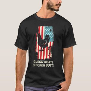 Camiseta Adivinhe O Que Bunda De Galinha  Piada De Galinha 