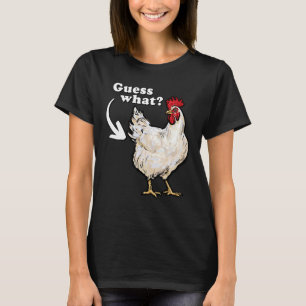 Camiseta Adivinhe O Que Bunda De Galinha Piada De Pai Idiot