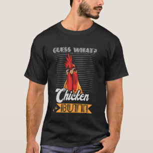 Camiseta Adivinhe O Que Bunda De Galinha Piada Galinha Meme