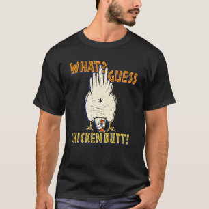Camiseta Adivinhe O Que Bunda De Galinha Retro