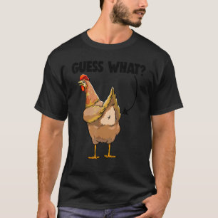 Camiseta Adivinhe O Que Bunda De Galinha Retro Mulheres Am