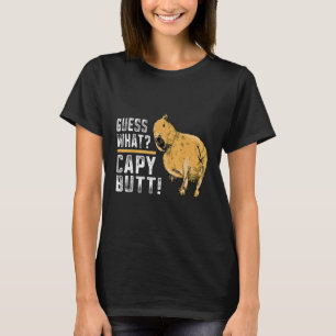 Camiseta Adivinhe o que Capy Bunda Capivara Capivara