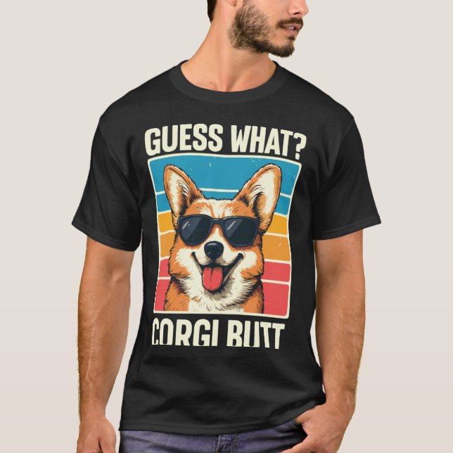 Camiseta Adivinhe O Que Corgi Bumbum 1 (Frente)
