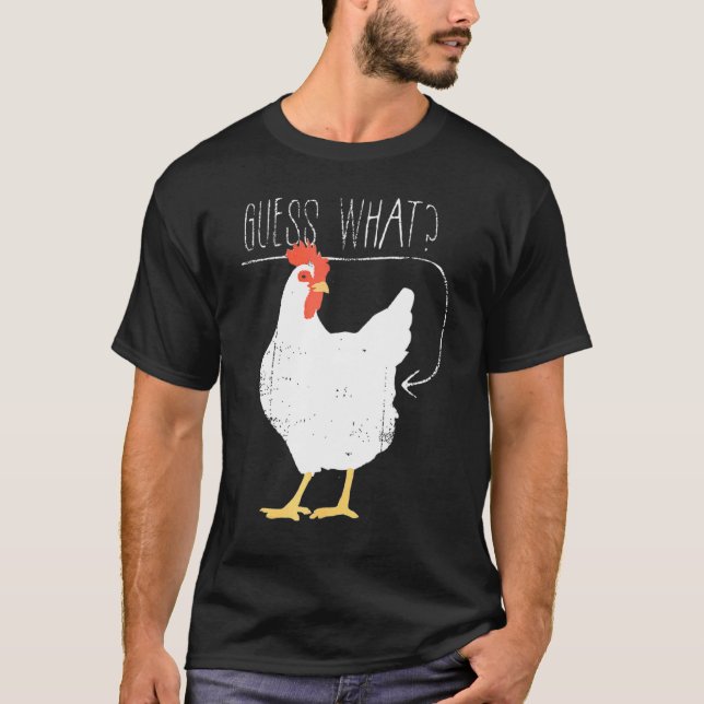 Camiseta Adivinhe O Que É Bunda De Frango (Frente)