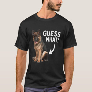 Camiseta Adivinhe o que é o traseiro do Pastor Alemão! Mãe