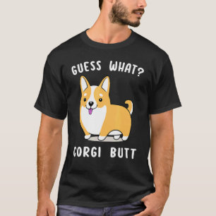 Camiseta Adivinhe O Que Trasero De Corgi Cachorro Corgi P