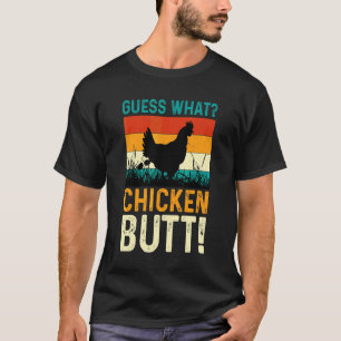 Camiseta Adivinhe Qual Design Branco Bunda De Frango