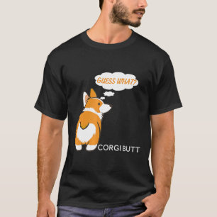 Camiseta Adivinhe Que Bunda de Corgi Para Corgi