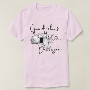 Camiseta Adivinhe Quem Voltou Fonte Escura