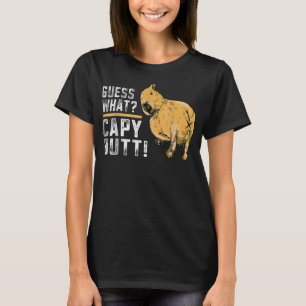 Camiseta Adivinhem o que a Bumbum Capy Capybara Funny Capib
