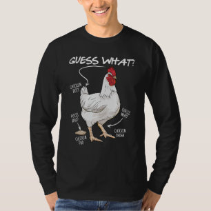 Camiseta Adivinhem O Que Galinha, Mas Piada Engraçado Humor