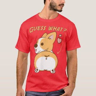 Camiseta Adivinhem o que o bumbum Corgi Funny Welsh Corgi