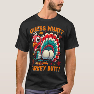 Camiseta Adivinhem O Que Os Homens De Ação De Graças Engraç