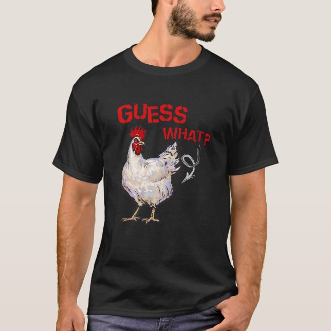 Camiseta Adivinhem quais sopros de frango para fazendeiro d (Frente)