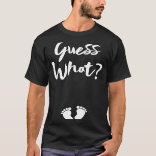 Camiseta Adivinhem Que Bebê Gravidez De Teto