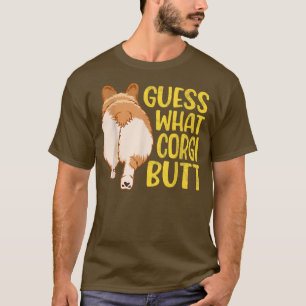 Camiseta Adivinhem Que Bumbum De Corgi, Dog Lovers Gift, En