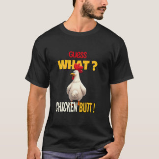 Camiseta Adivinhem Que Bumbum De Frango Engraçado Cartoon C