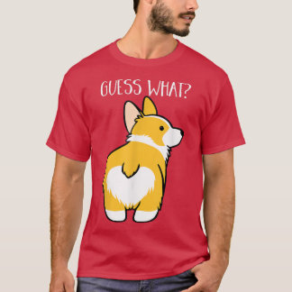 Camiseta Adivinhem Que Cachorro Engraçado De Corgi Bumbum D