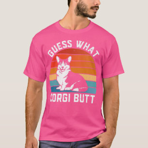 Camiseta Adivinhem Que Cachorro Engraçado Do Bumbum Corgi S