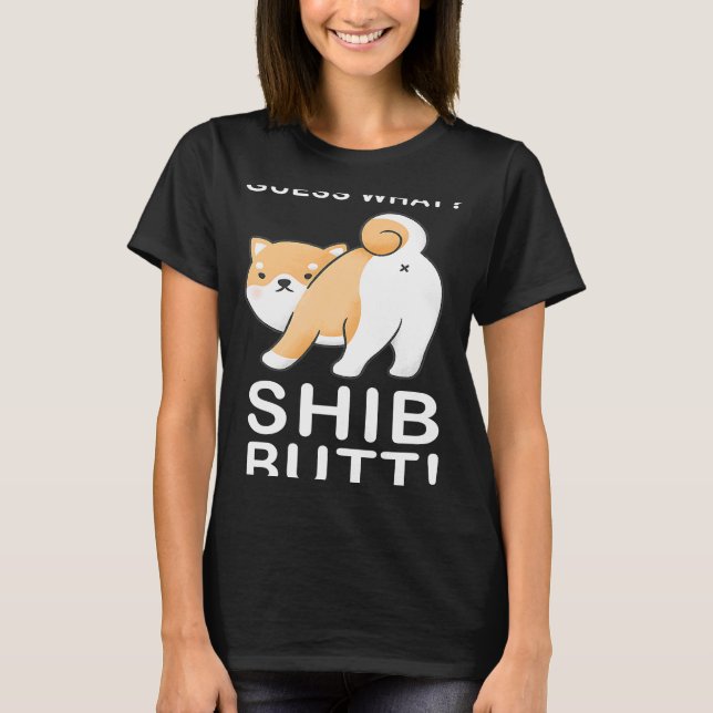 Camiseta Adivinhem Que Cripto Shiba Inu Token SHIB do Bumbu (Frente)