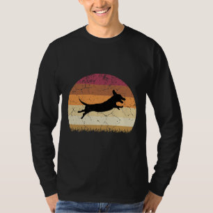 Camiseta Adivinhem Que Dachshund Wiener Moon Silhouette Dox