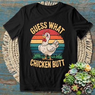 Camiseta Adivinhem Que Frango Engraçado Cita Humor Hilário