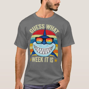 Camiseta Adivinhem que semana é engraçado Tubarão