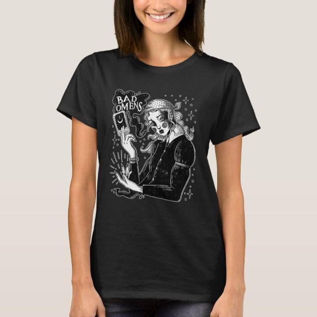 Camiseta Adivinho de Maus Presságios Bad Omens (Frente)