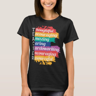 Camiseta Adjetivo Definição de Letras de Professores de Pro