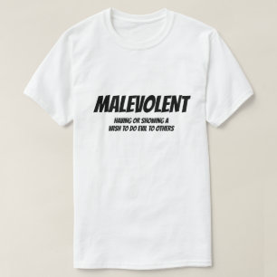 Camiseta Adjetivo: Malevolente