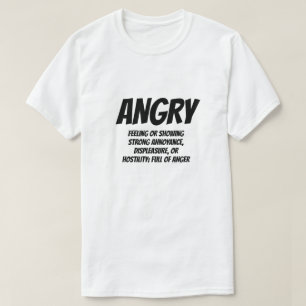 Camiseta Adjetivo: Zangada