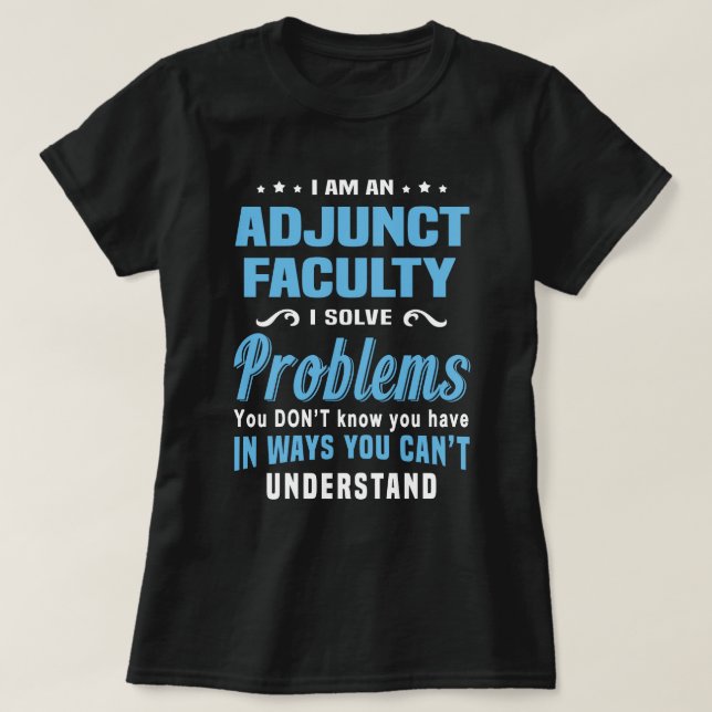 Camiseta Adjunct Faculty (Frente do Design)