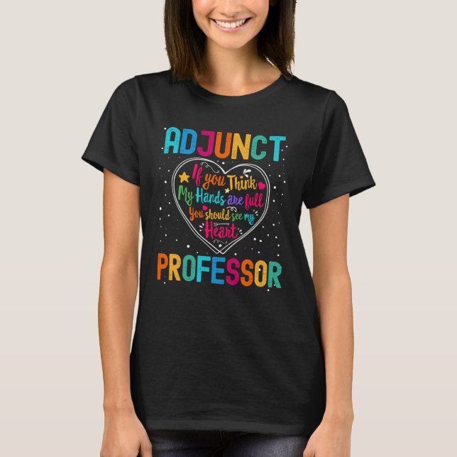 Camiseta Adjunct Professor Appreciation Week Back to School (Frente)