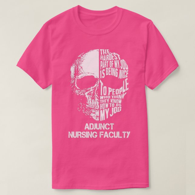 Camiseta Adjunt Nursing Faculty (Frente do Design)