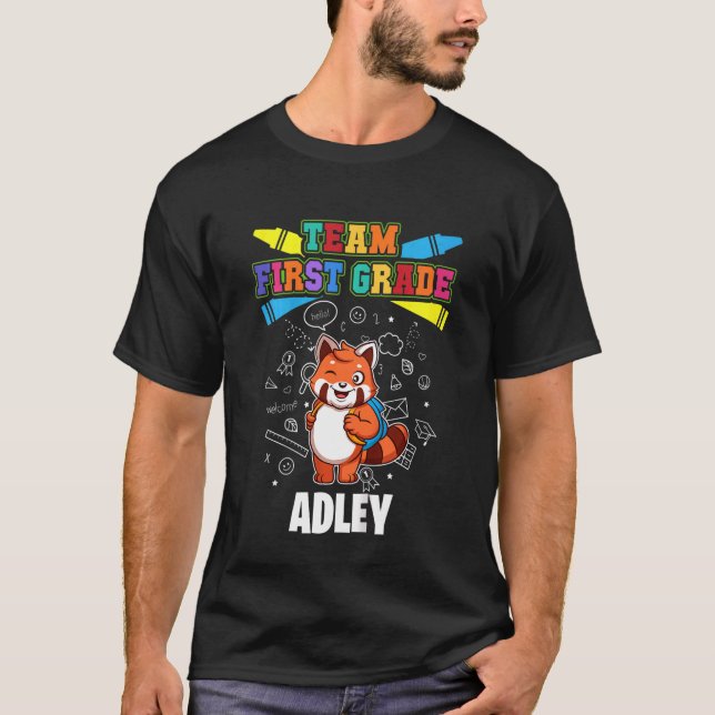 Camiseta Adley do 1º ano do grupo Kids Personalizado (Frente)